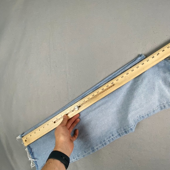 Agolde Womens Jeans Size 24 Ren High Rise Wide Leg Cropped light wash raw - Picture 12 of 15